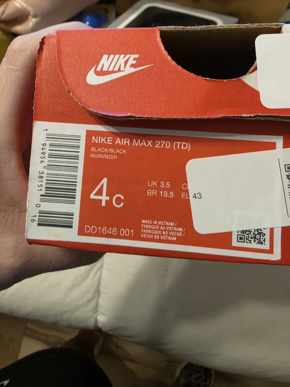 Nike Kids' All-Black Lightweight Athletic Shoes